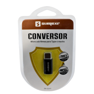 B2 – ADAPTADOR CONVERSOR OTG V8 FEMEA X TIPO-C MACHO SUMEXR SX-ZJ17 – 45366