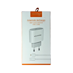 C22 - KIT CARREGADOR DE PAREDE HMASTON CB-17 TIPO C P LIGHTNING 20W – 54984