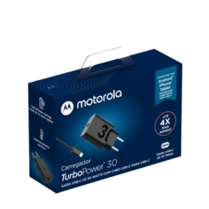 D16 - KIT CARREGADOR MOTOROLA TURBO POWER TYPE -C - 15865