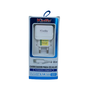 B17- KIT CARREGADOR KINGO 1 USB V8 U201 – 46054